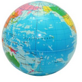 Printed Globe Squeezies Stress Reliever
